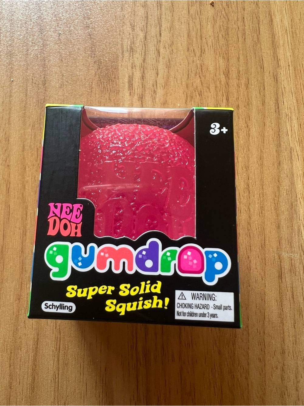 Nee Doh Gumdrop Super Solid Squish Toy - Pink